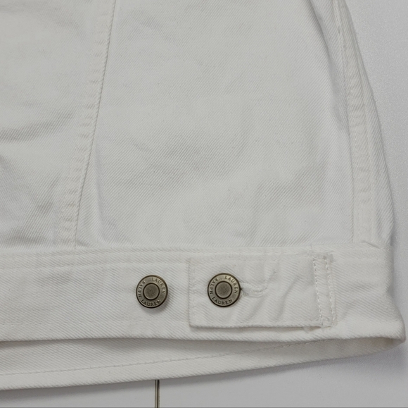 Polo Ralph Lauren Woman’s White Denim Trucker Jacket Size XL New - Picture 6 of 9